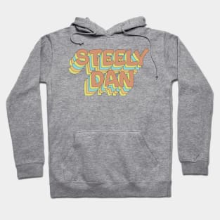 Steely Dan Retro Faded-Style Typography Design Hoodie